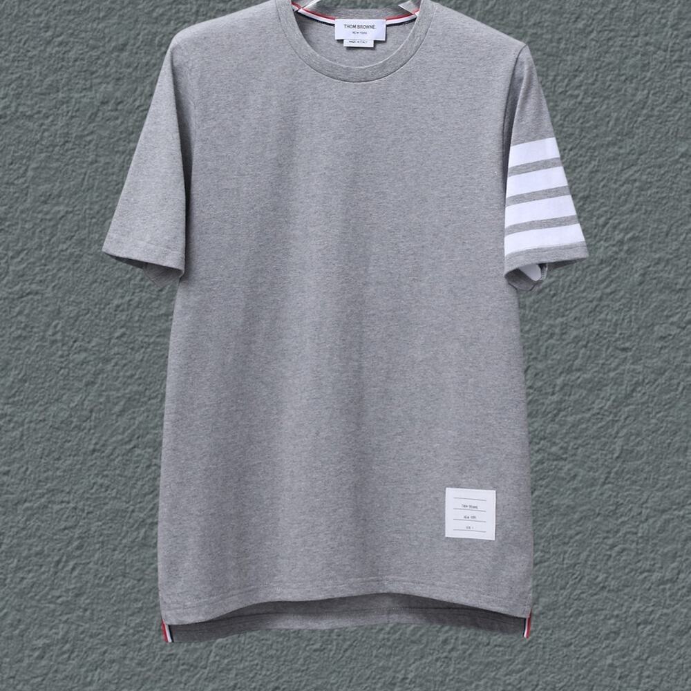 Men's Grey Short Sleeve Thom Browne